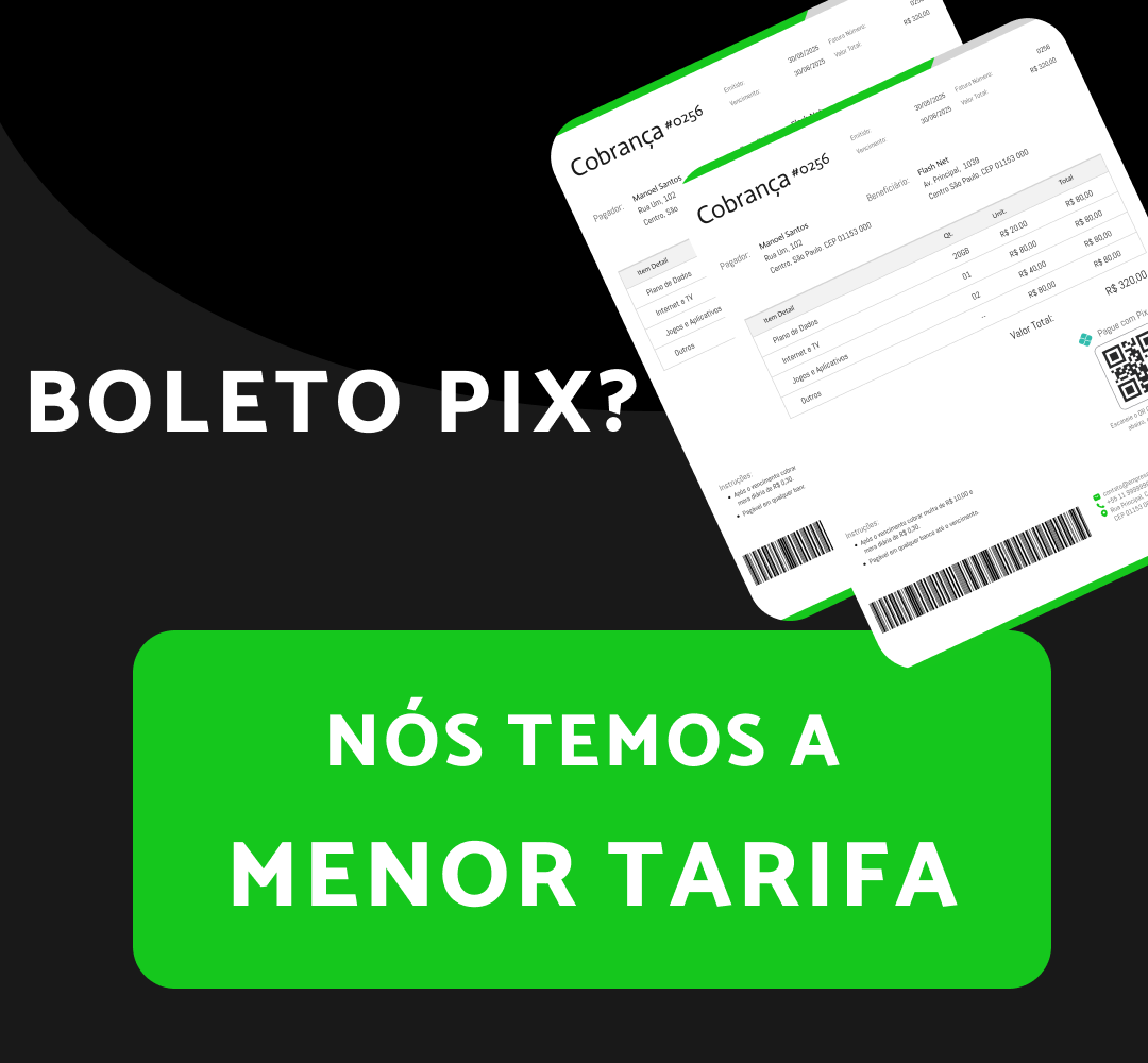 Boleto Pix com o menor preço do mercado